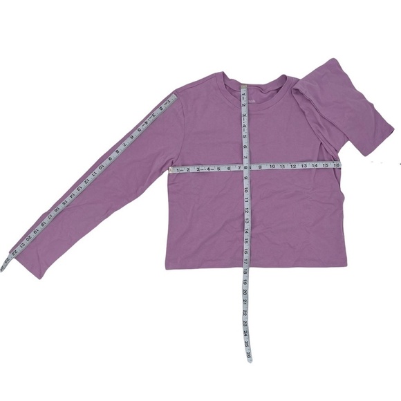 NWT Wild Fable Purple Crop Long Sleeve T-Shirt Size M Women’s - Picture 5 of 7